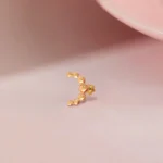 Bead Elegan Gold Nose Pin